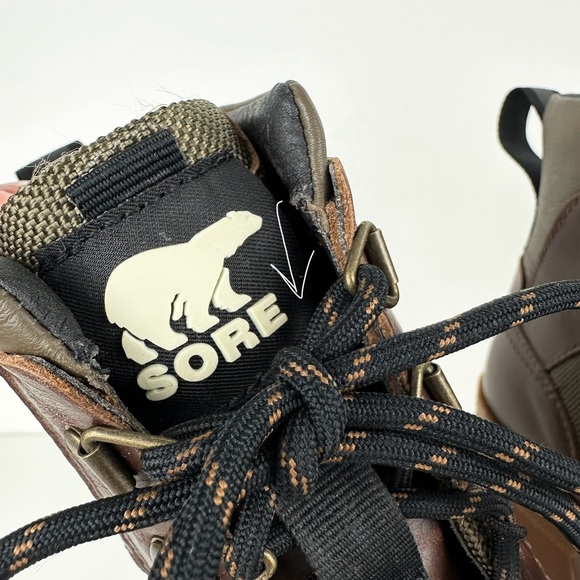 SOREL Brex Heel Lace-Up Waterproof Bootie Tan Size 8.5 - Picture 13 of 16